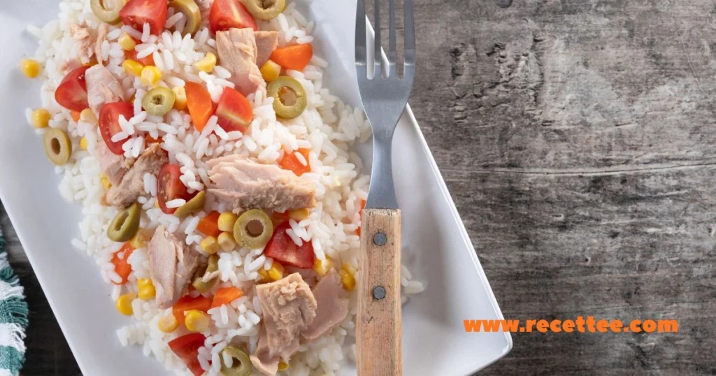 salade au riz et thon
