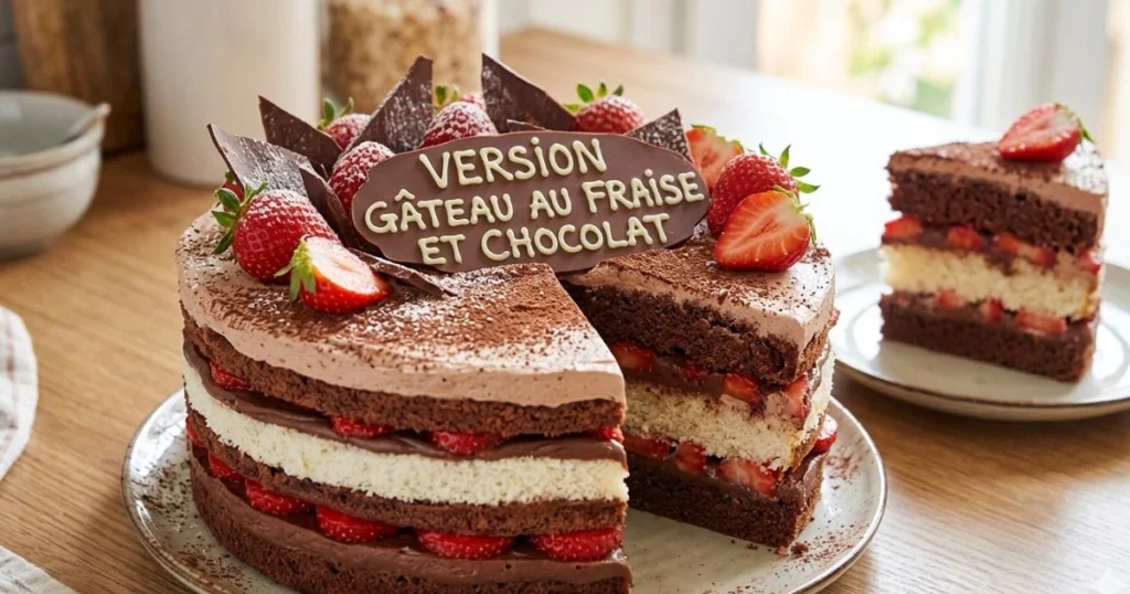 Gâteau au Fraise et Chocolat