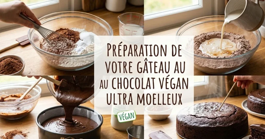 Recette de gâteau au chocolat végan