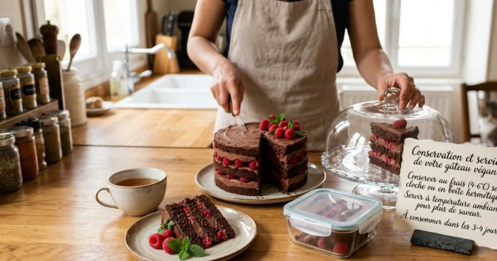 Recette de gâteau au chocolat végan