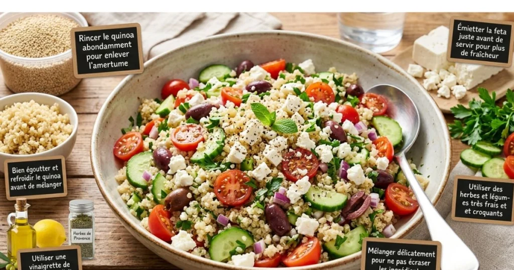 Salade quinoa feta