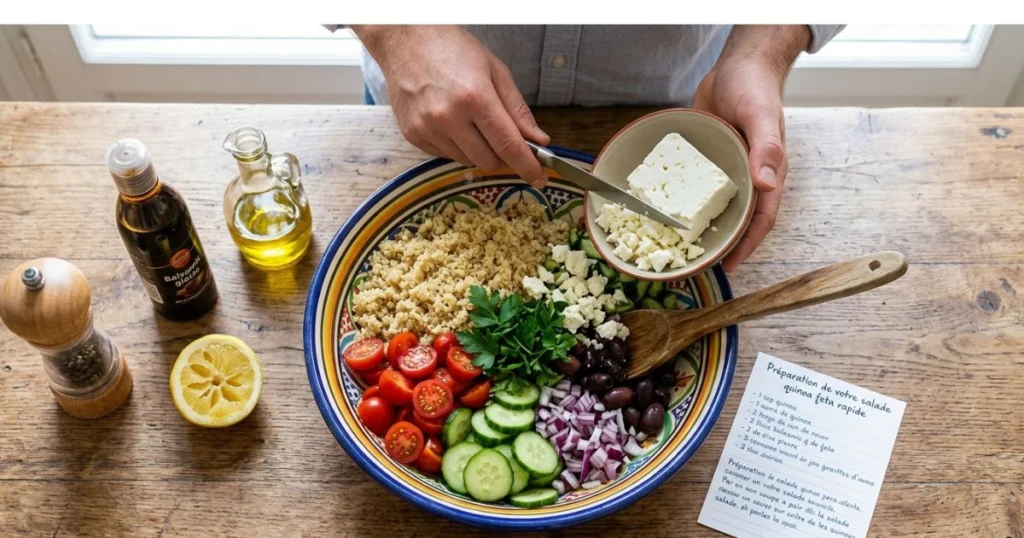 Salade quinoa feta