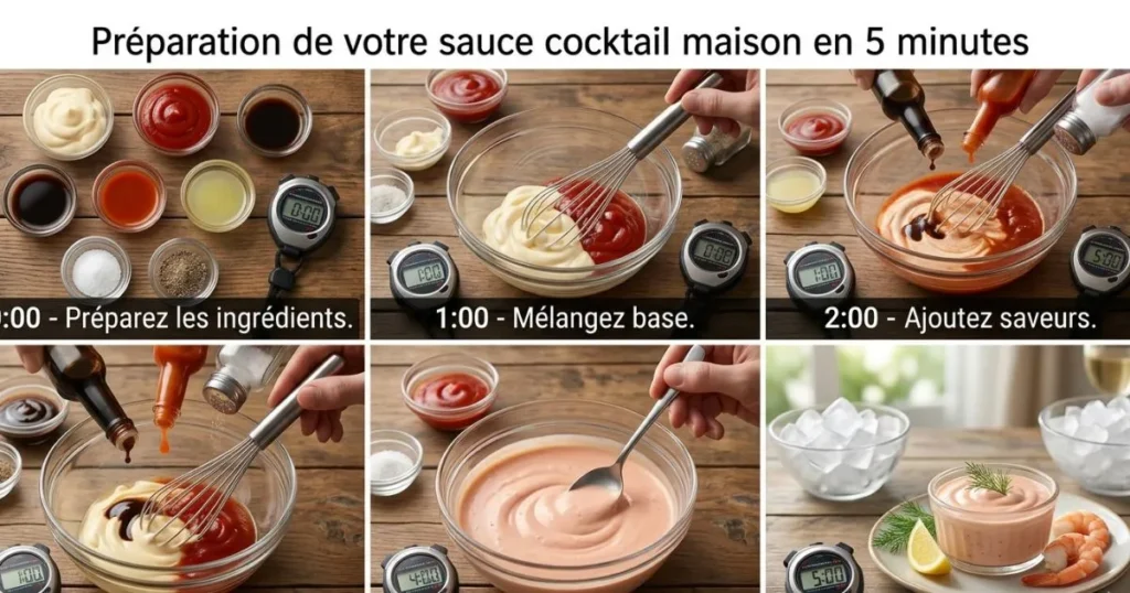 Sauce cocktail simple et rapide