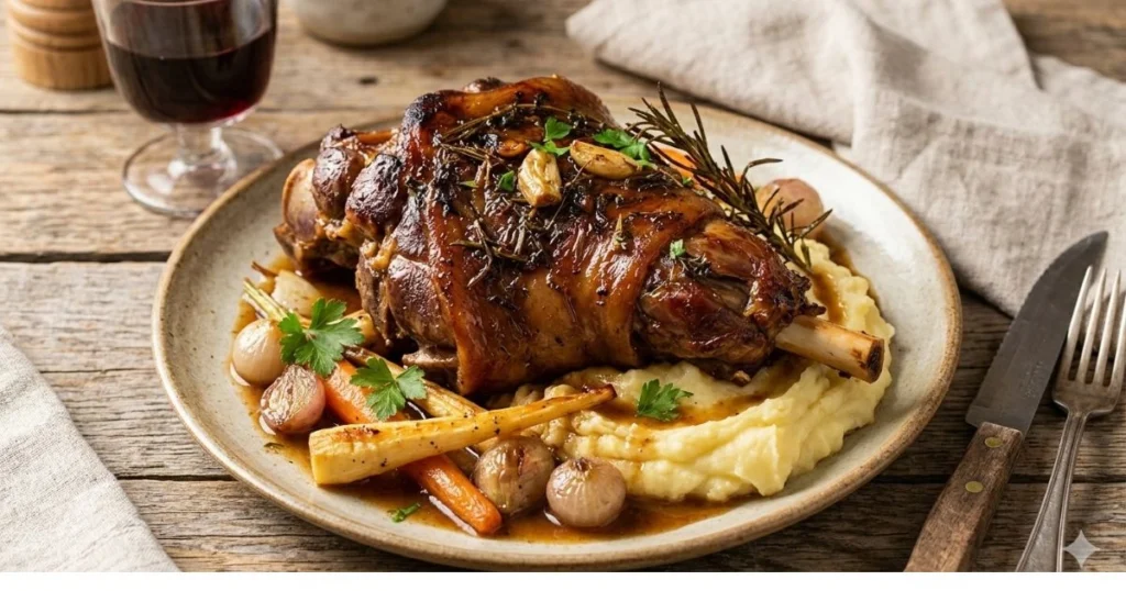 epaule d'agneau confite