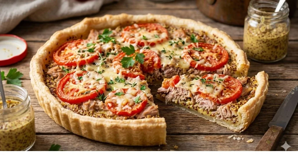 tarte thon tomate moutarde