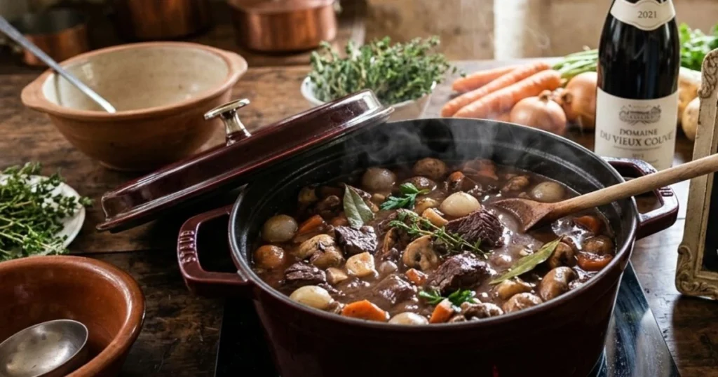 temps de cuisson boeuf bourguignon