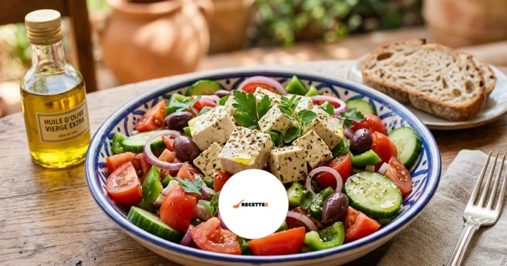 Salade Grecque Végétalienne