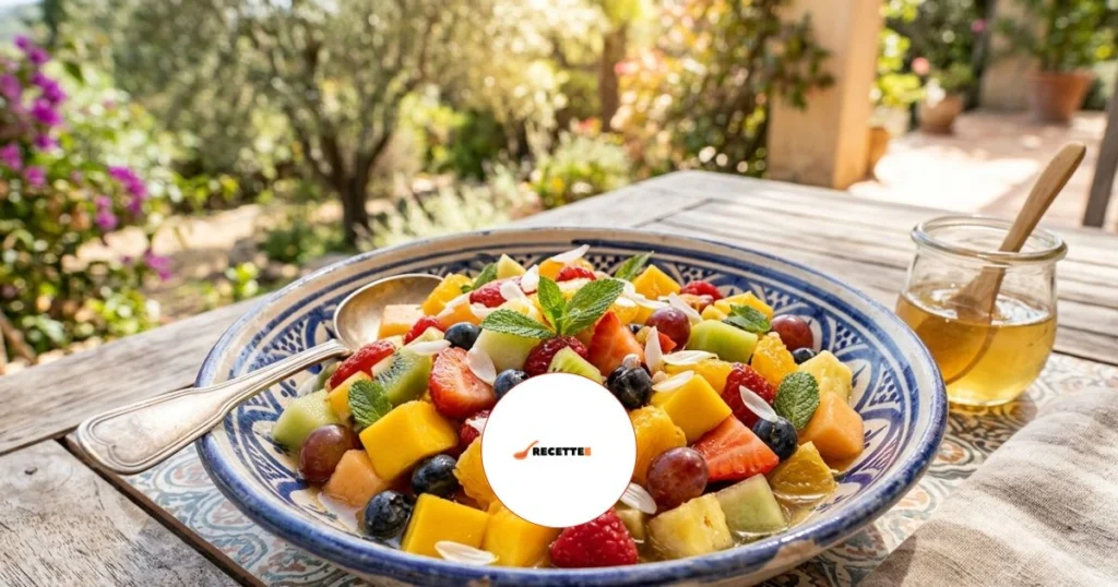 Salade de fruits au sirop de fleur d'oranger