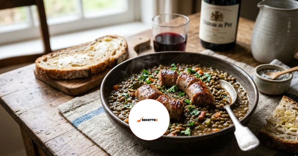 saucisse lentille