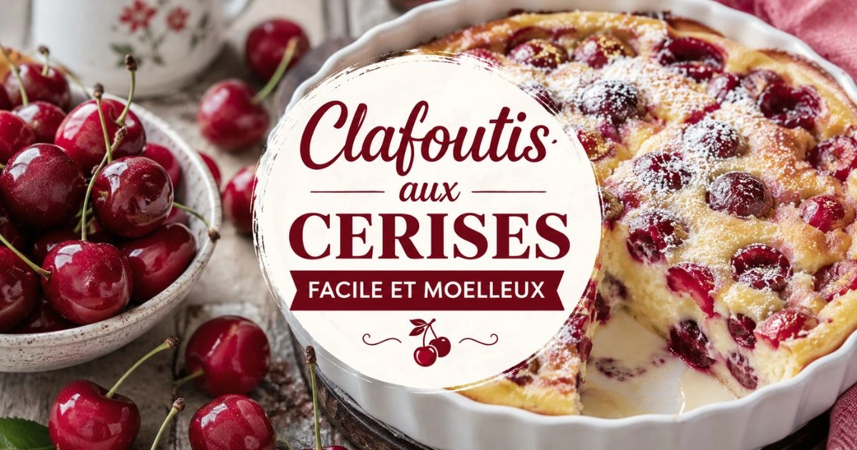 Clafoutis aux cerises facile et moelleux