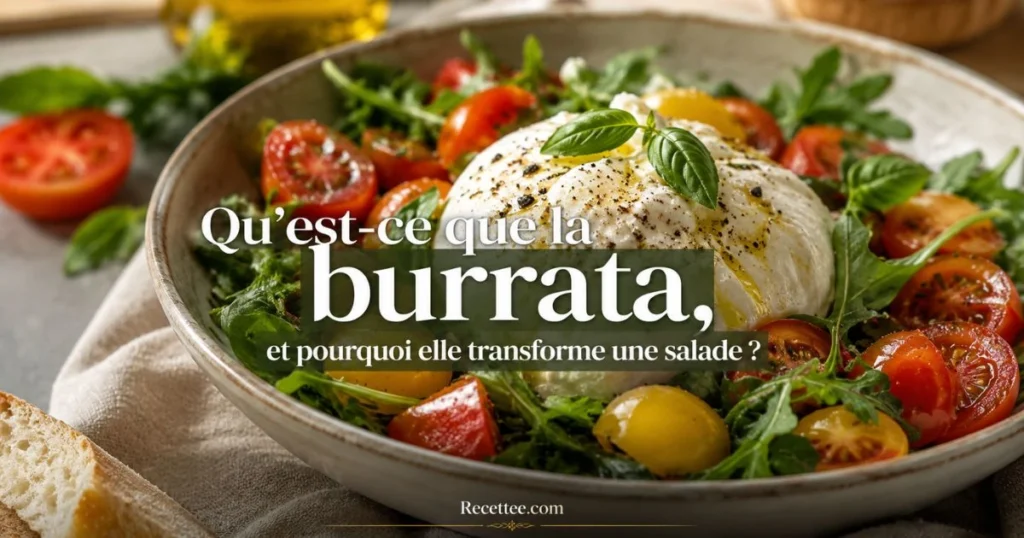 Quest ce que la burrata et pourquoi elle transforme une salade
